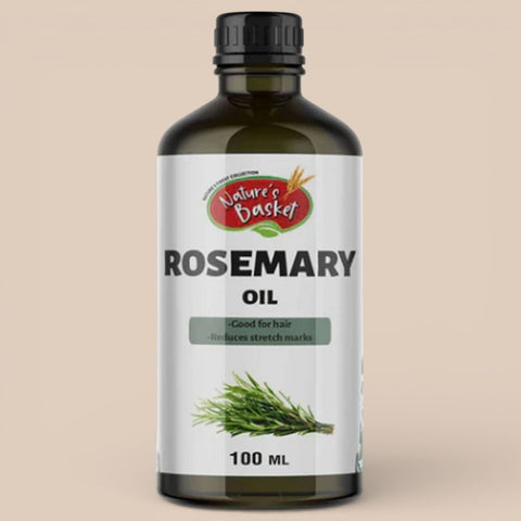 Nature’s Basket Cold Pressed Rosemary Oil – Refreshing, Stimulating & Hair-Boosting (100ml)