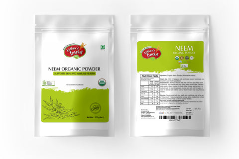 Nature's Basket Neem Organic Powder 227g - USDA & ACO Certified Organic