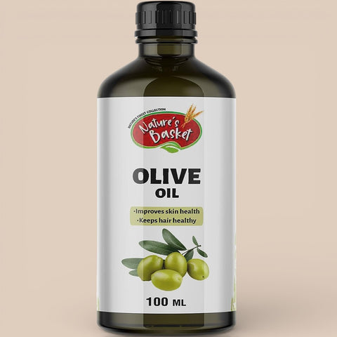 Nature’s Basket Cold Pressed Olive Oil – Pure, Rich &amp; Heart-Healthy (100ml)