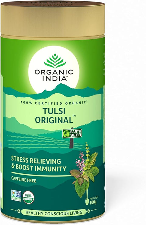 Organic India Tulsi Tea Original- Loose Leaf Tea 100g