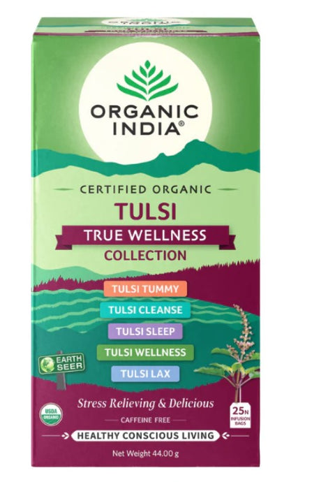 Organic India Tulsi True Wellness Collection 25 Teabags