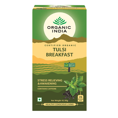 Organic India Tulsi Breakfast 25 Tea Bags