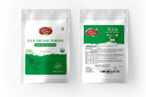 Nature's Basket Tulsi Organic Powder 227g - USDA & ACO Certified Organic