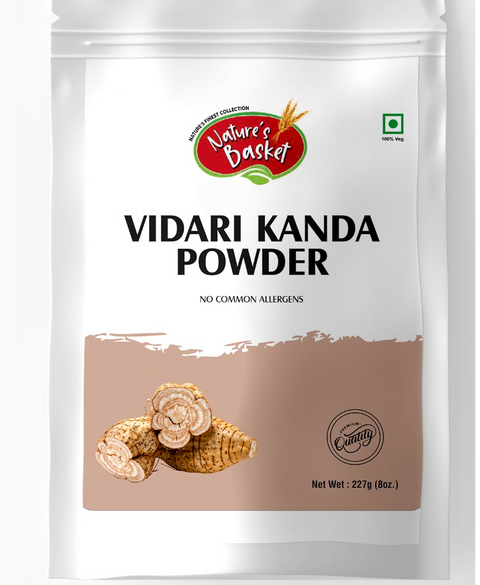 227g Pack of Vidari Kanda (Pueraria tuberosa) Powder – Ayurvedic herb for strength, stamina, reproductive health, and hormonal balance.