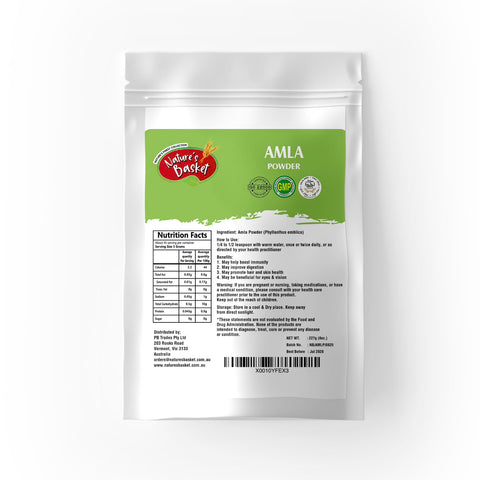 Natures Basket Amla (Phyllanthus Emblica) Powder 227g