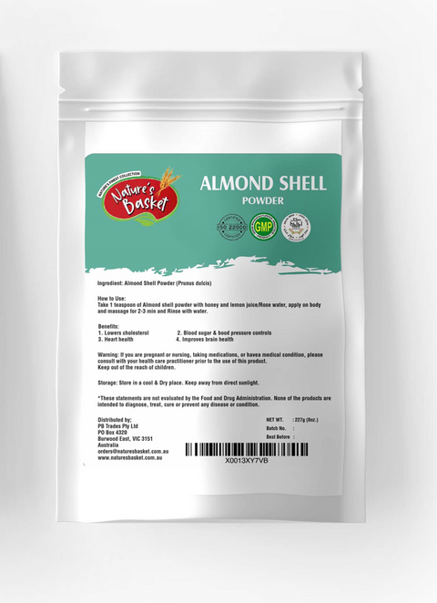 Nature's Basket Almond Shell Powder - 227 Grams