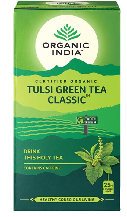 Organic India Tulsi Green Tea Classic 25 Tea Bags