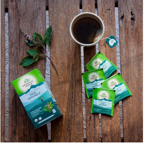 Organic India Tulsi Gotu Kola 25 Tea Bags