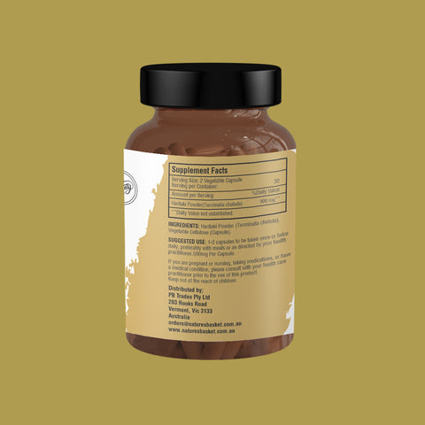 Nature's Basket Haritaki (Terminalia Chebula) Capsule 60pcs