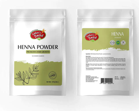 Nature's Basket Henna Powder 227g