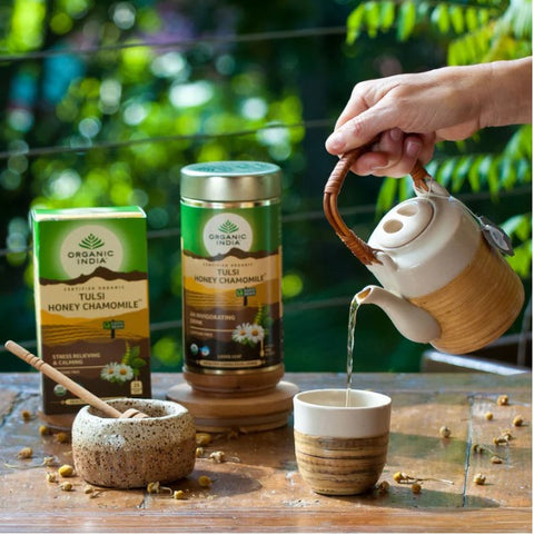 Organic India Tulsi Honey Chamomile 25 Tea Bags