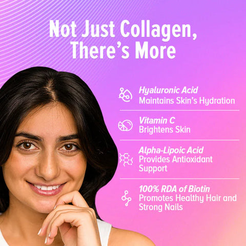 GNC Marine Collagen Powder Reduces Fine Lines & Wrinkles For Youthful Skin - 200 gms