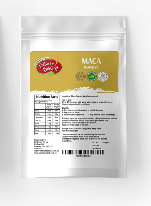 Nature's Basket Maca Powder - 227 Grams