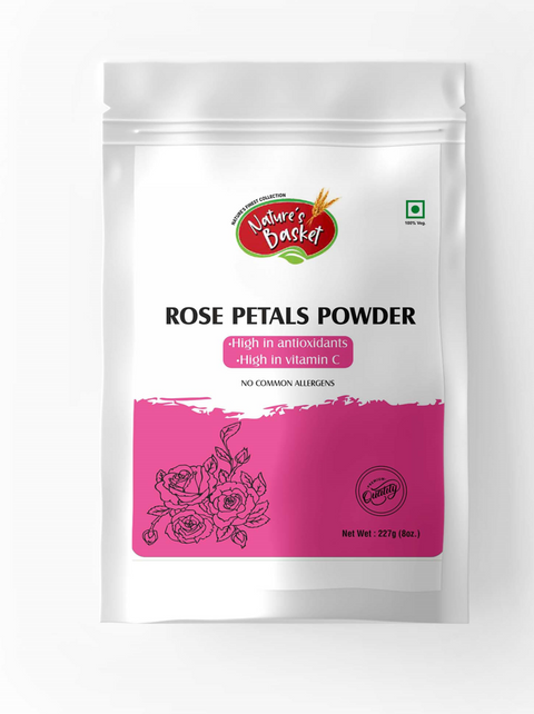 Nature's Basket Rose Petal Powder | Beauty & Pure(227g)