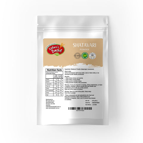 Nature's Basket Shatavari (Asparagus Racemosus) Powder 227g