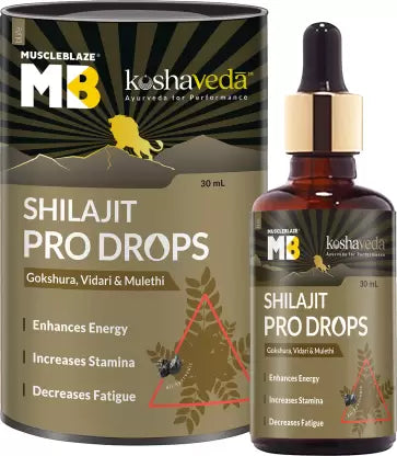 Koshaveda Shilajit Pro Drops by MuscleBlaze, 30 ml