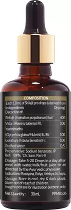 Koshaveda Shilajit Pro Drops by MuscleBlaze, 30 ml