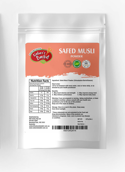 Nature's Basket Safed Musli Powder - 227 Grams