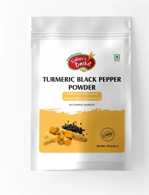 Nature's Basket Turmeric Black Pepper Powder - 227 Grams