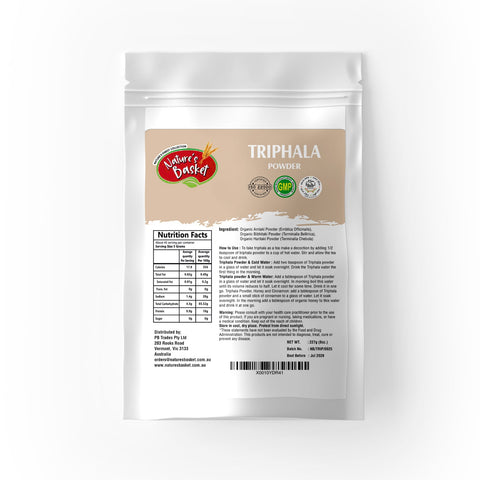 Pure Triphala (Emblica Officinalis, Terminalia Bellirica, Terminalia Chebula) Powder 227g