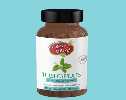 Nature's Basket Tulsi (Holy Basil) 900mg 60 capsules