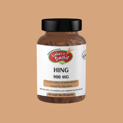 Nature's Basket Hing Powder Capsule - 60 Capsules