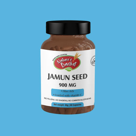 Nature's Basket Jamun Seed Powder Capsule - 60 Capsules