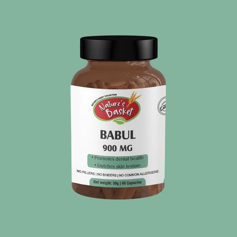 Nature's Basket Babul Powder Capsule - 60 Capsules