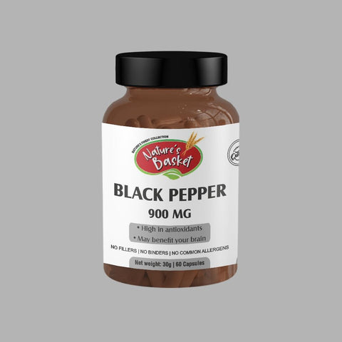 Nature's Basket Black Pepper Powder Capsule - 60 Capsules