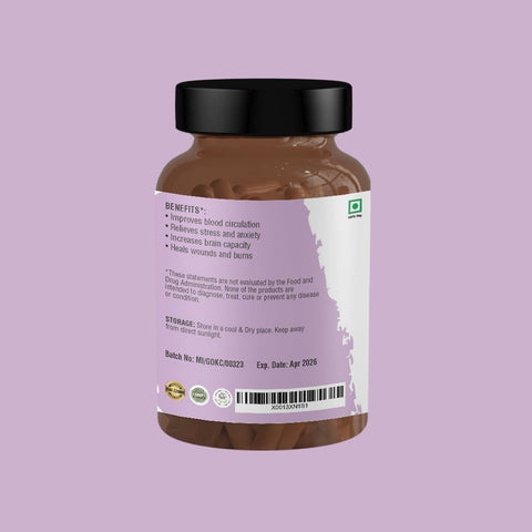 Nature's Basket Gotu Kola Powder Capsule - 60 Capsules