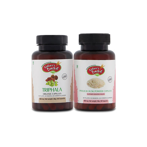 Digestion Bundle- Triphala & Psyllium Husk Capsules